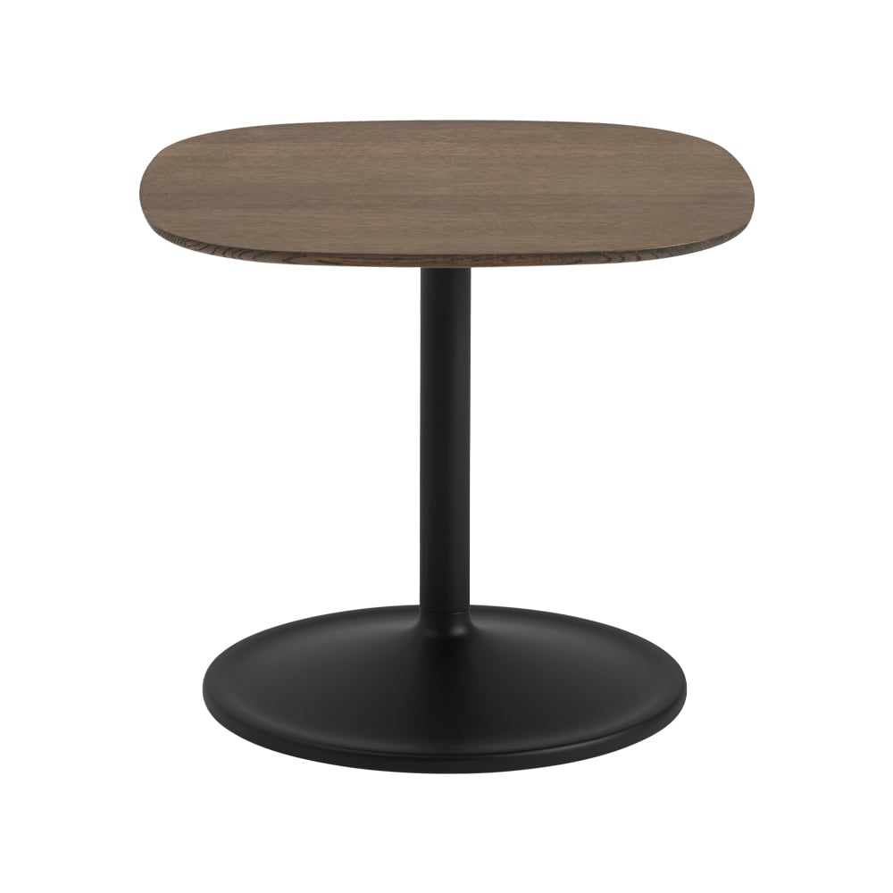 Muuto Soft 45 x 45 cm sivupöytä Smoked oak-Black K: 40 cm