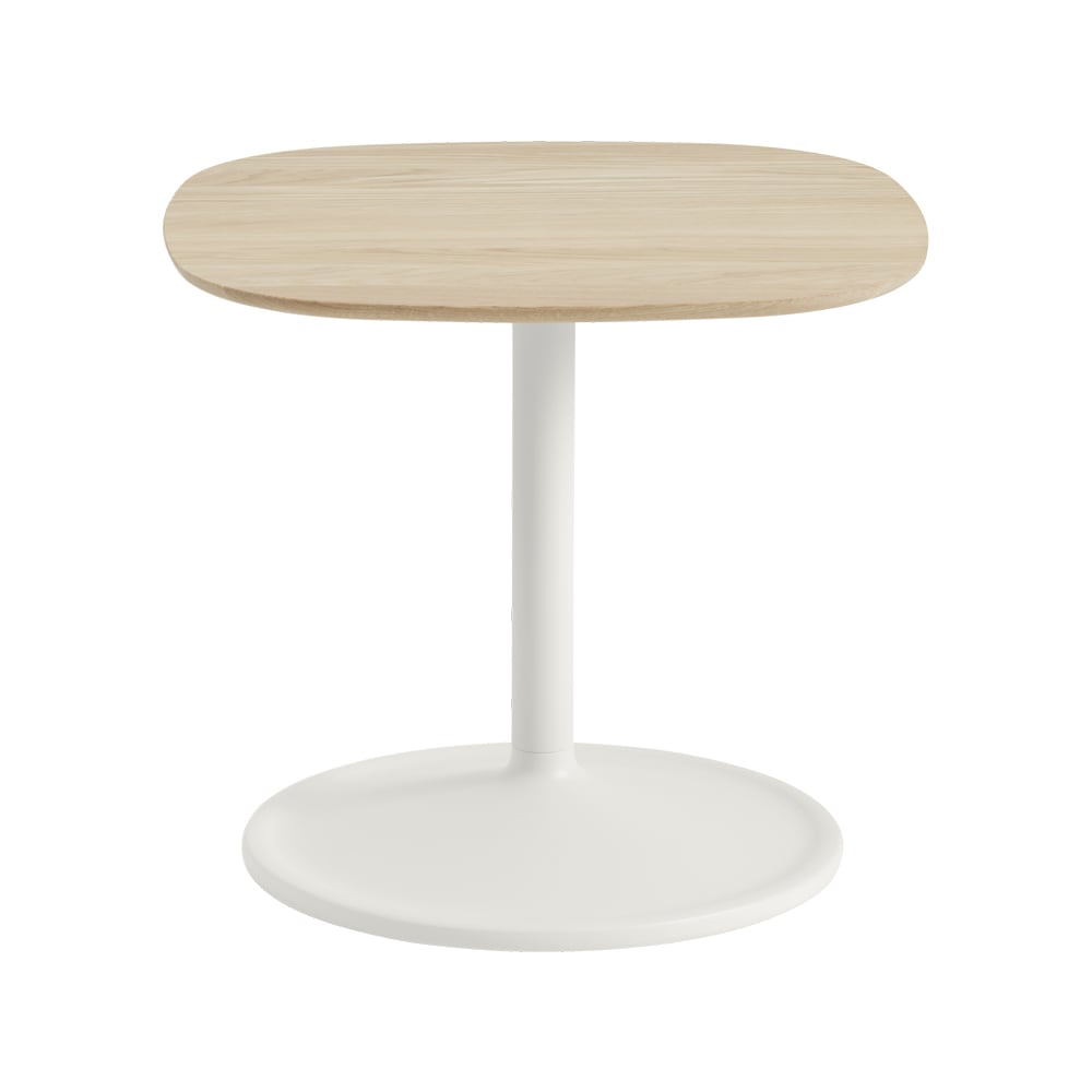 Muuto Soft 45 x 45 cm sivupöytä Solid oak-Off white K: 40 cm