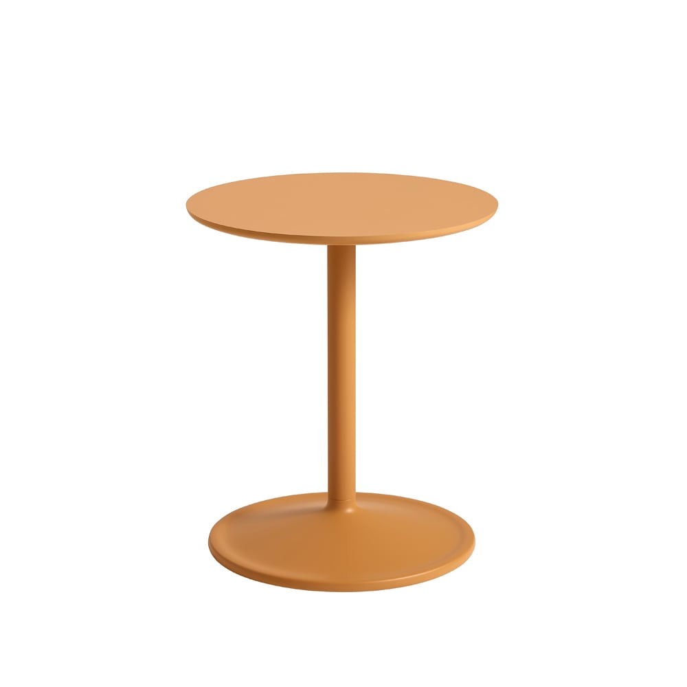 Muuto Soft sivupöytä Ø 41 cm Orange laminate K: 48 cm