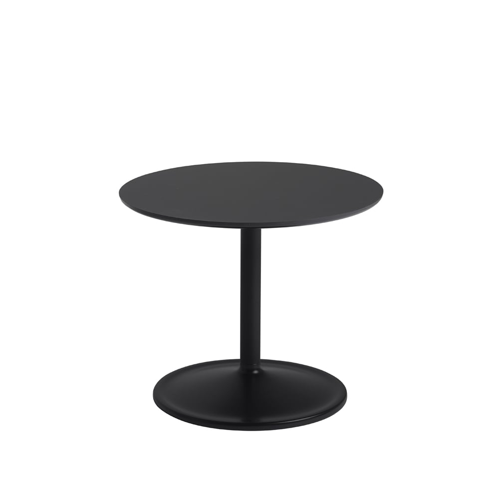 Muuto Soft sivupöytä Ø 48 cm Black nanolaminate K: 40 cm