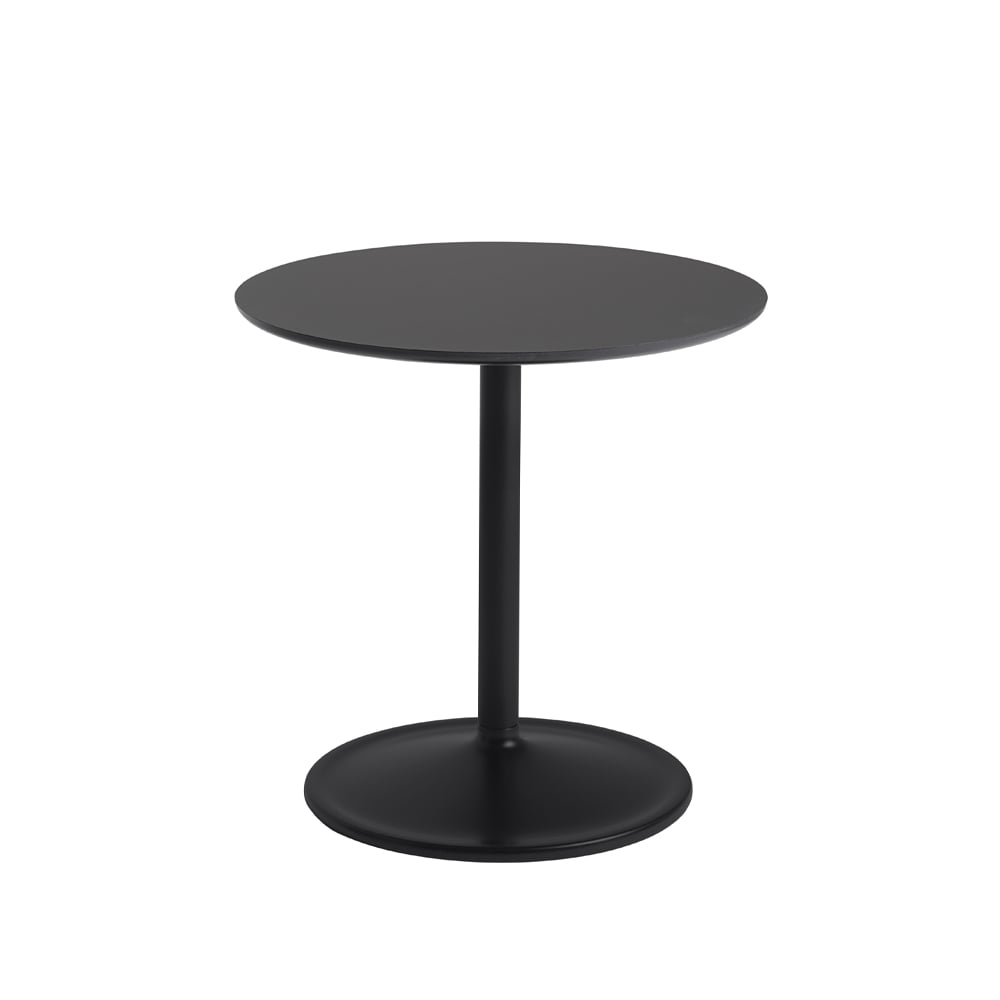 Muuto Soft sivupöytä Ø 48 cm Black nanolaminate K: 48 cm