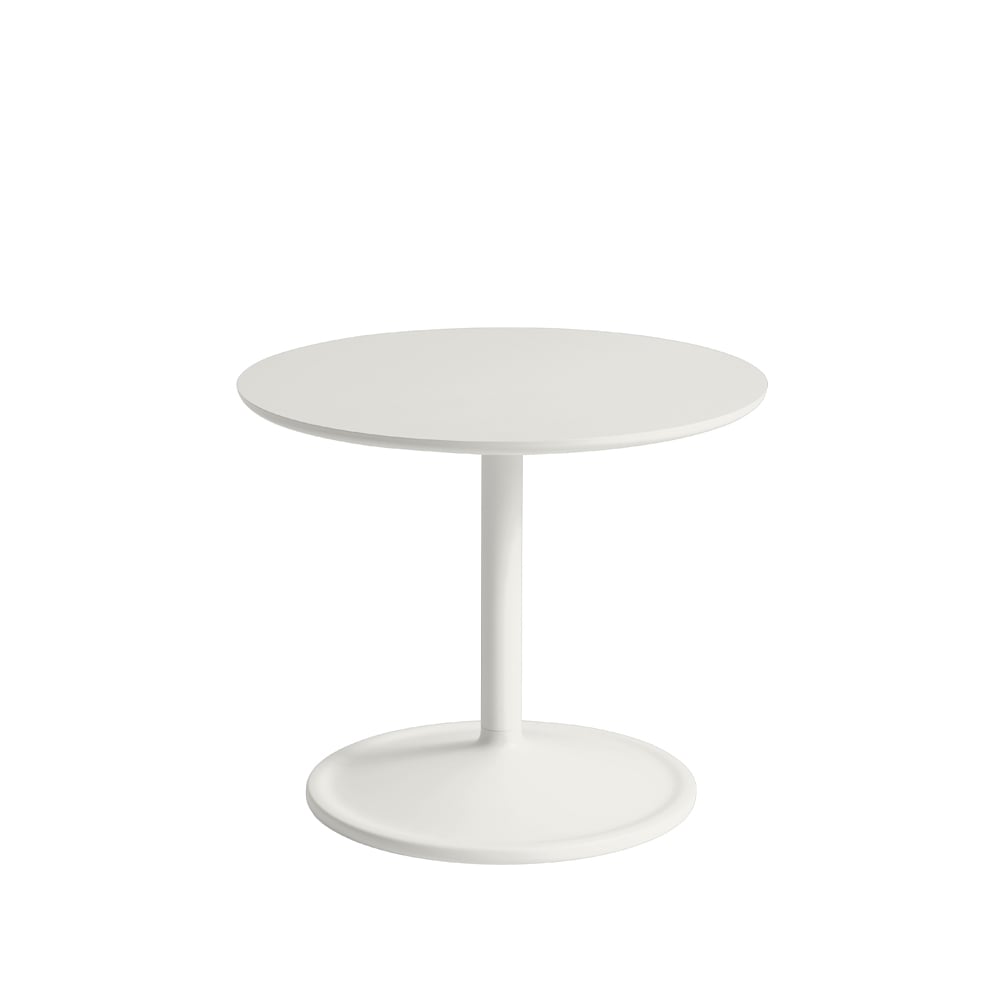 Muuto Soft sivupöytä Ø 48 cm Off white linoleum K: 40 cm