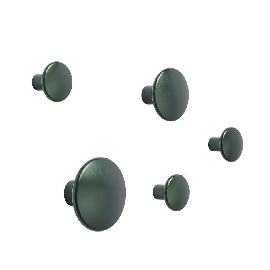 Muuto The Dots ripustin metalli 5 kpl Dark green