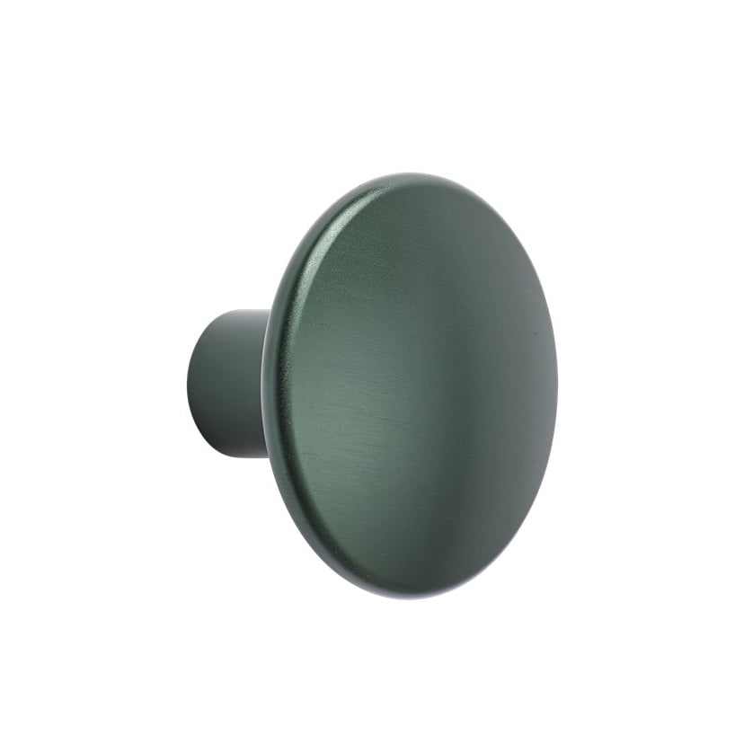 Muuto The Dots -vaatekoukku metalli 3,9 cm Dark green