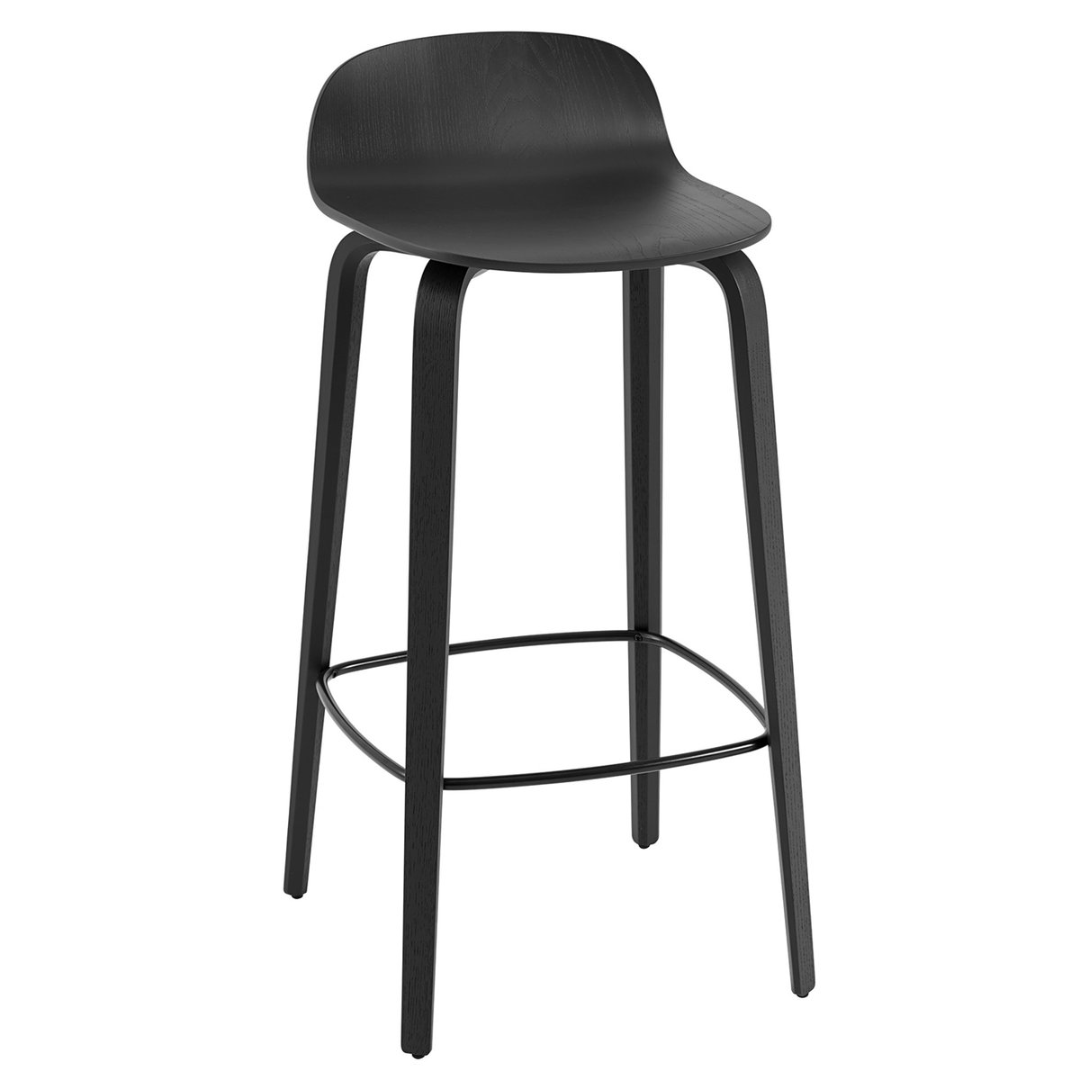 Muuto Visu baarituoli 75 cm Black-Black