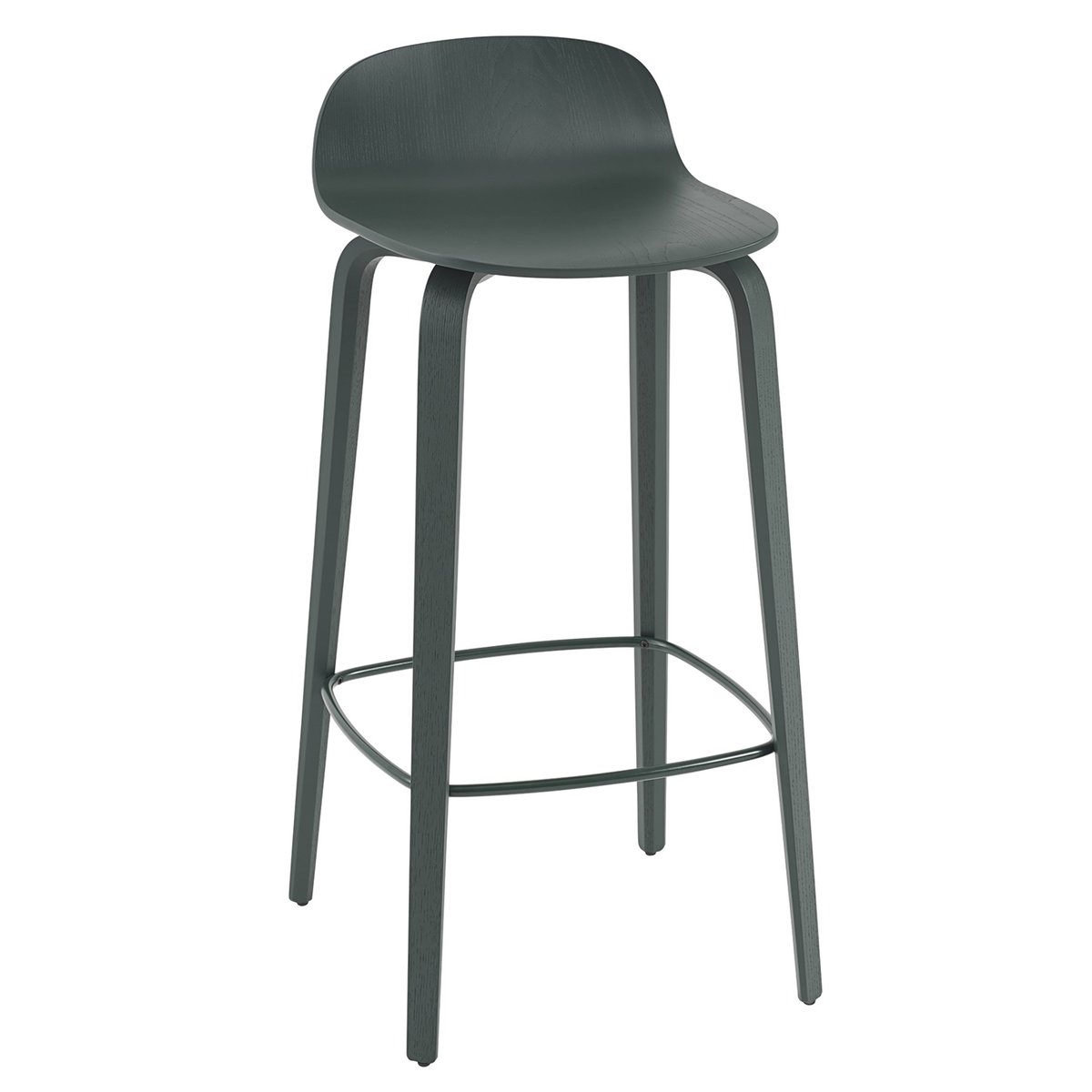 Muuto Visu baarituoli 75 cm Dark green-Dark green