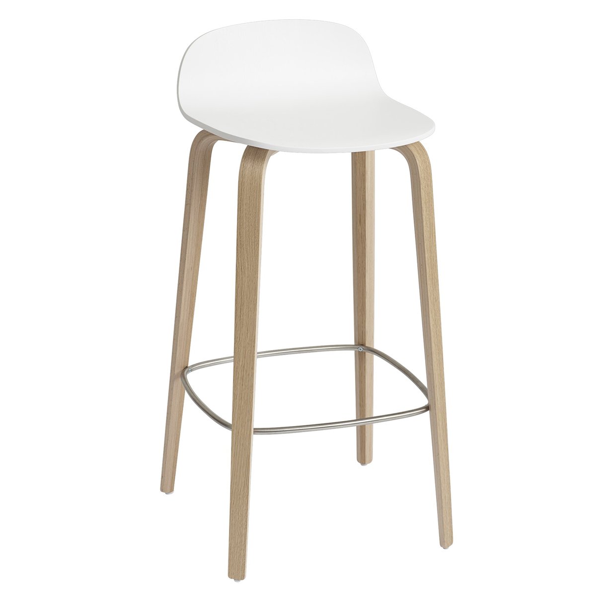 Muuto Visu baarituoli 75 cm White-Oak