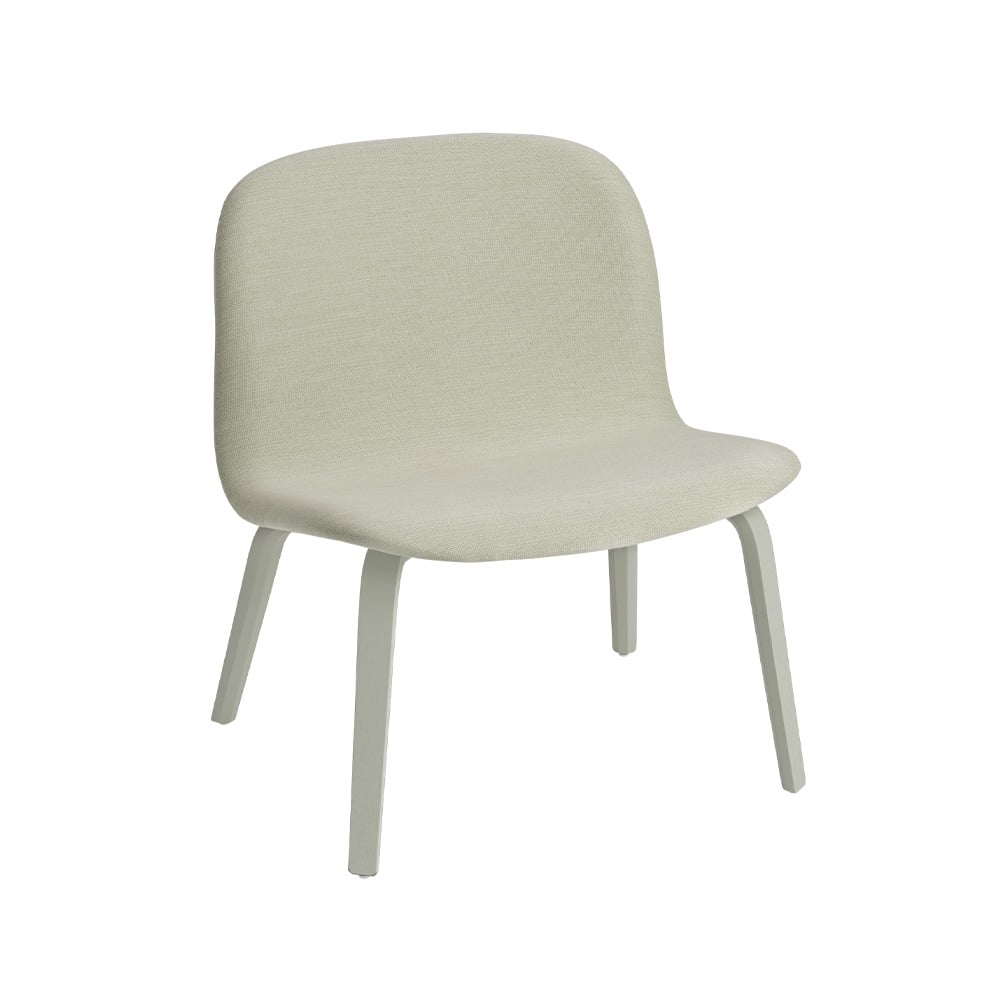 Muuto Visu loungenojatuoli verhoiltu tuoli Balder 912-Dusty green