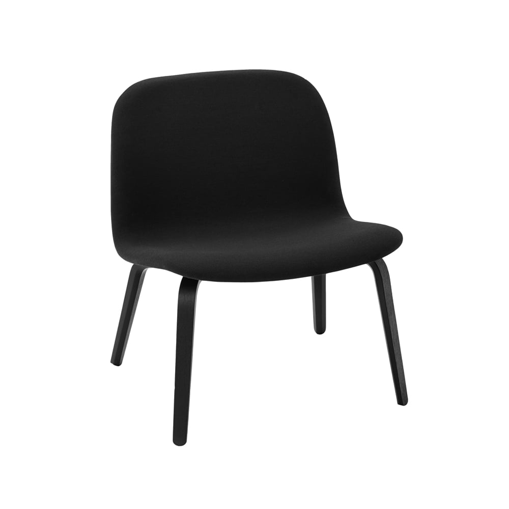 Muuto Visu loungenojatuoli verhoiltu tuoli Steelcut trio 190-Black