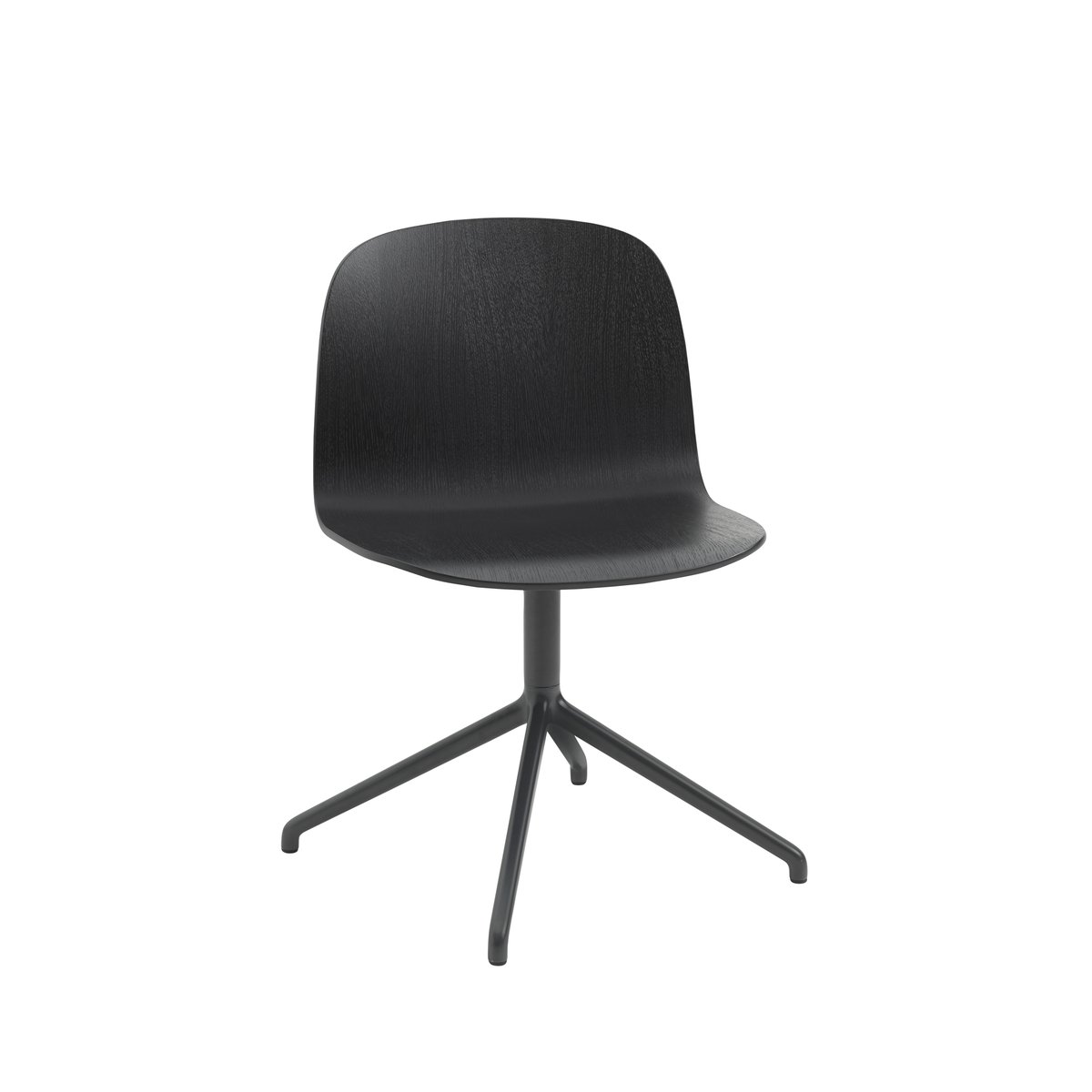 Muuto Visu Wide -tuoli Black-Swivel base