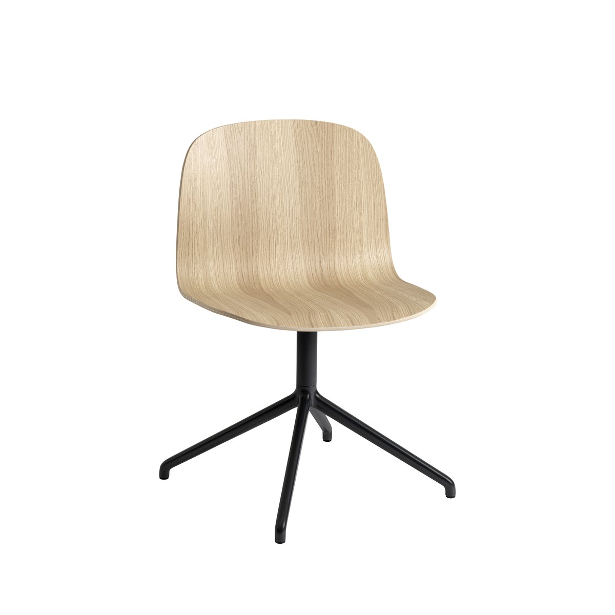 Muuto Visu Wide -tuoli Oak-Swivel base