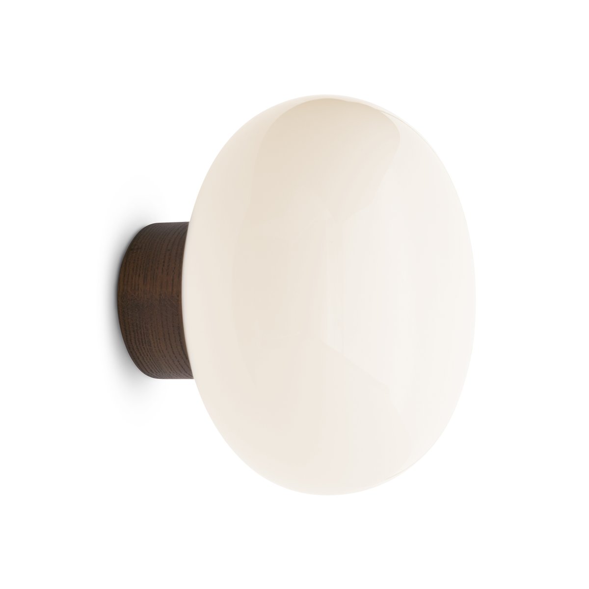 New Works Karl-Johan seinävalaisin Smoked oak-white opal glass