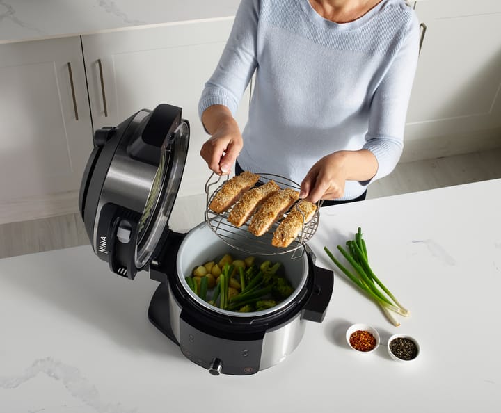 Ninja Foodi OL550 11-in-1 ONE-Lid multicooker 6 L, Ruostumaton teräs Ninja