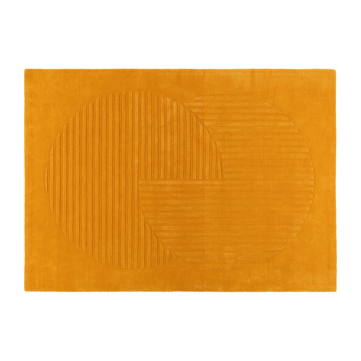 NJRD Levels villamatto circles keltainen 170×240 cm