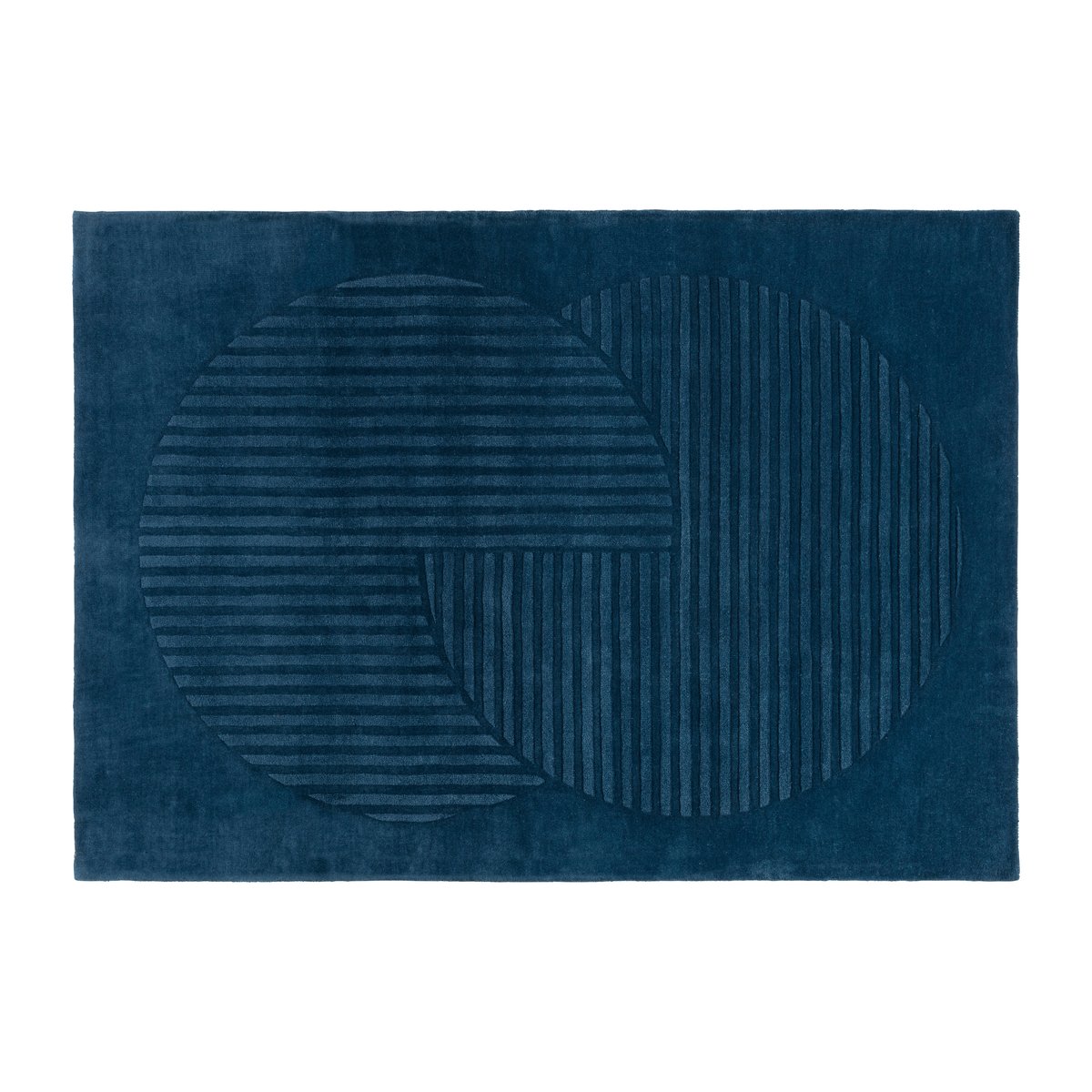 NJRD Levels villamatto circles sininen 170×240 cm