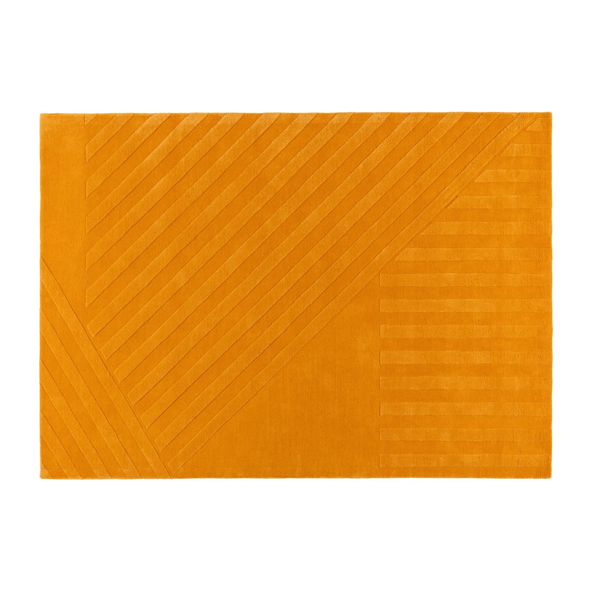 NJRD Levels villamatto stripes keltainen 170×240 cm