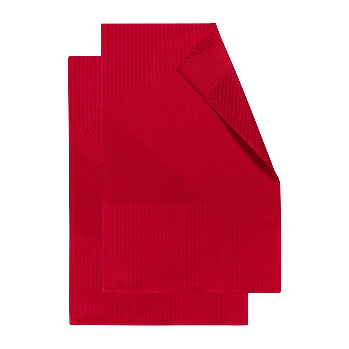 NJRD Stripes keittiöpyyhe 47×70 cm 2-pack Punainen