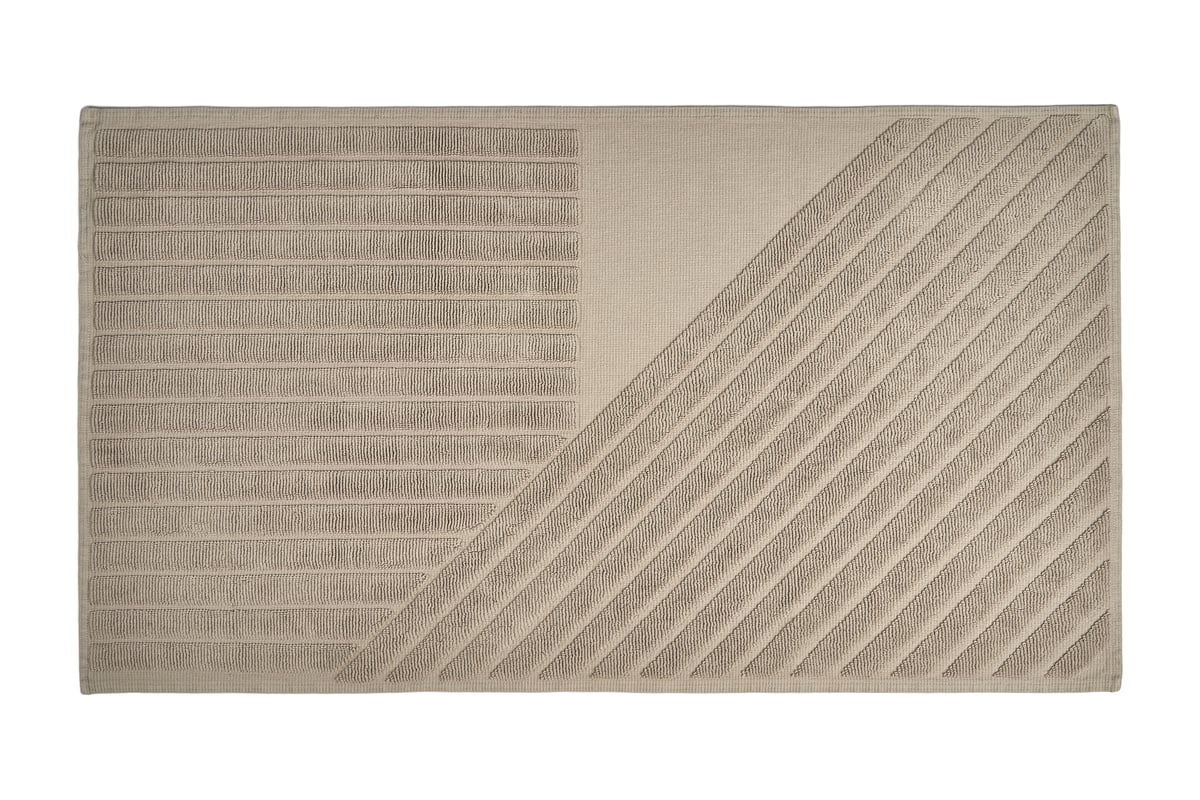 NJRD Stripes kylpyhuoneenmatto 50×90 cm Beige