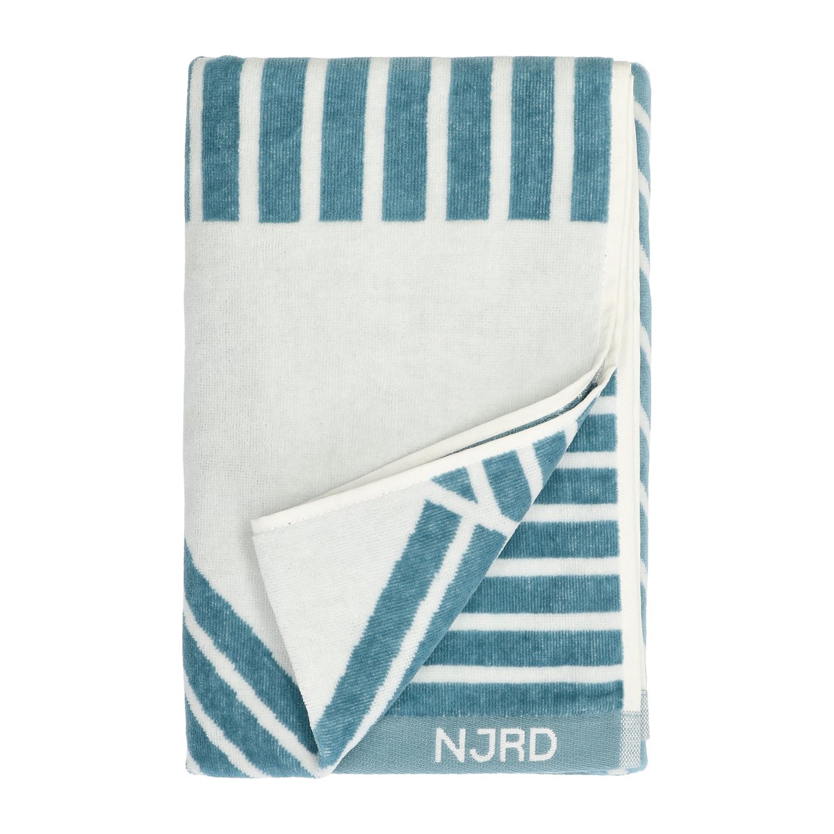 NJRD Stripes kylpypyyhe 70 x 140 cm Special Edition 2022 Turkoosi