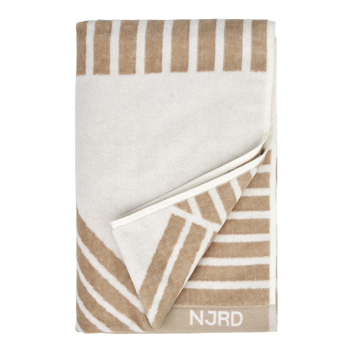 NJRD Stripes kylpypyyhe 70×140 cm Beige