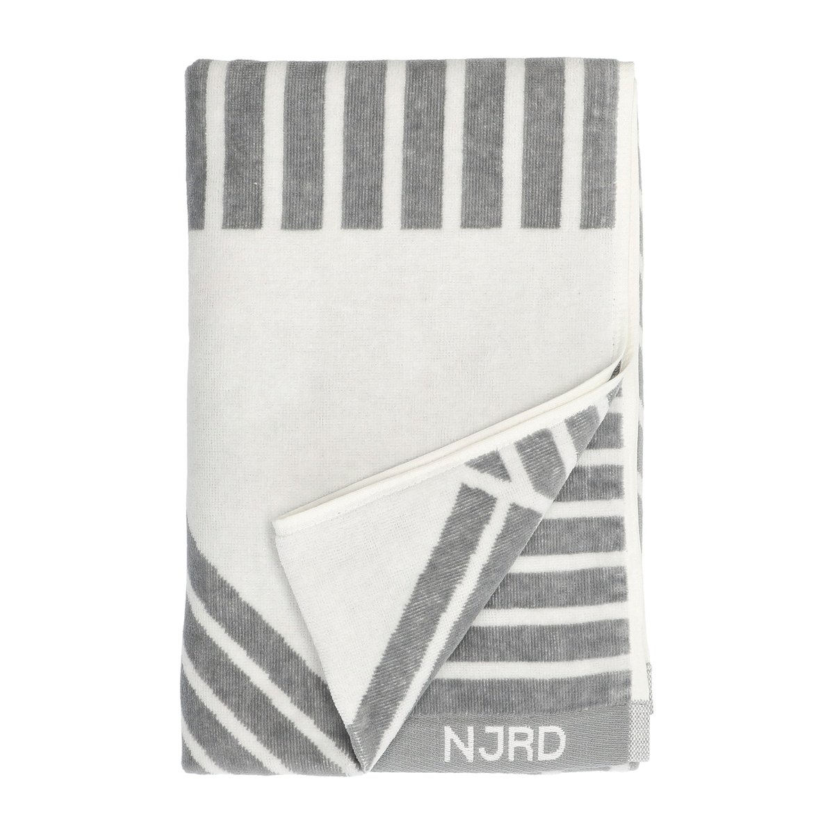 NJRD Stripes kylpypyyhe 70×140 cm Harmaa