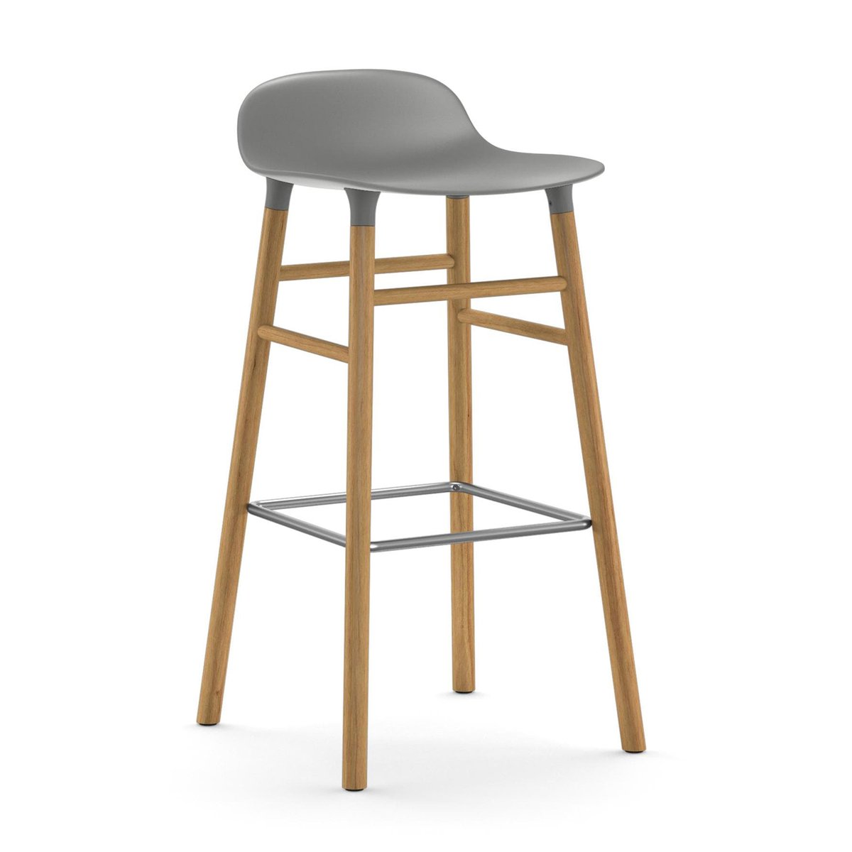 Normann Copenhagen Form Chair baarijakkara Jalat tammea harmaa