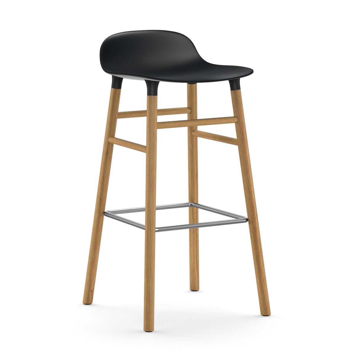 Normann Copenhagen Form Chair baarijakkara Jalat tammea musta