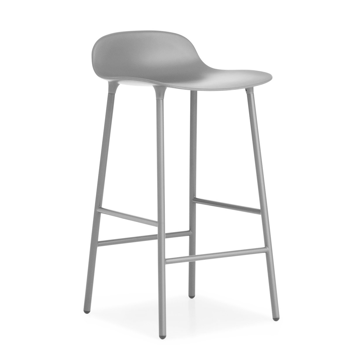 Normann Copenhagen Form Chair baarijakkara metallijalat harmaa