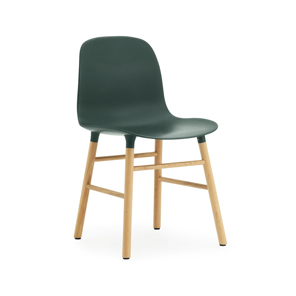 Normann Copenhagen Form tuoli Green tammijalat