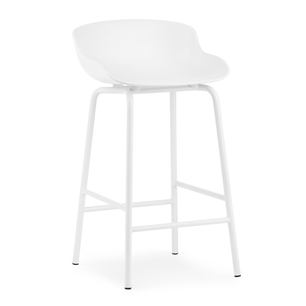 Normann Copenhagen Hyg baarituoli metallijalat 65 cm Valkoinen