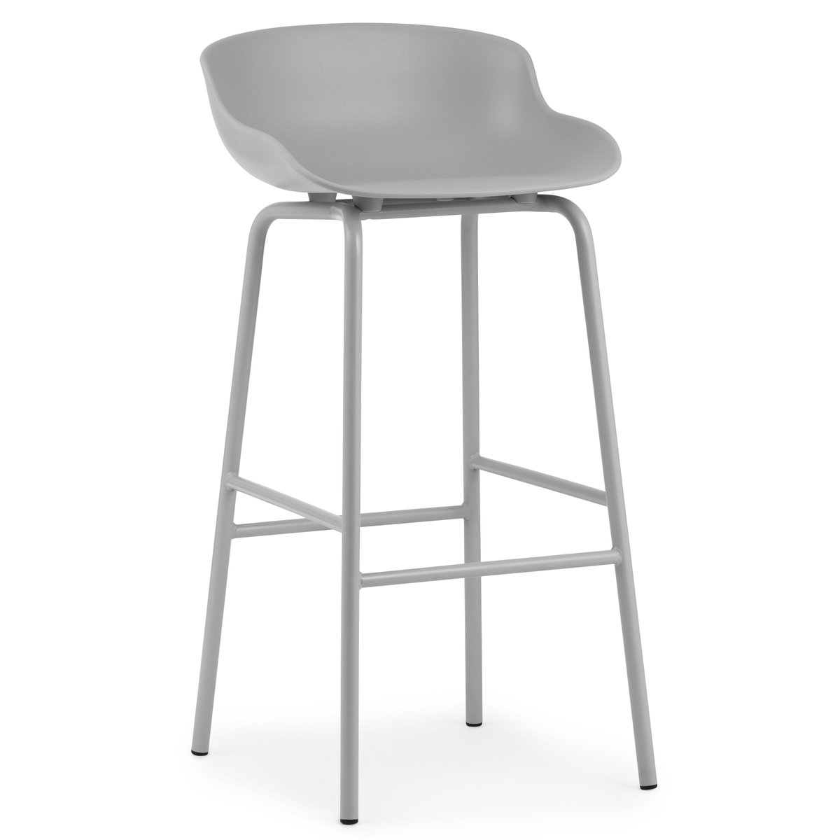 Normann Copenhagen Hyg baarituoli metallijalat 75 cm Harmaa