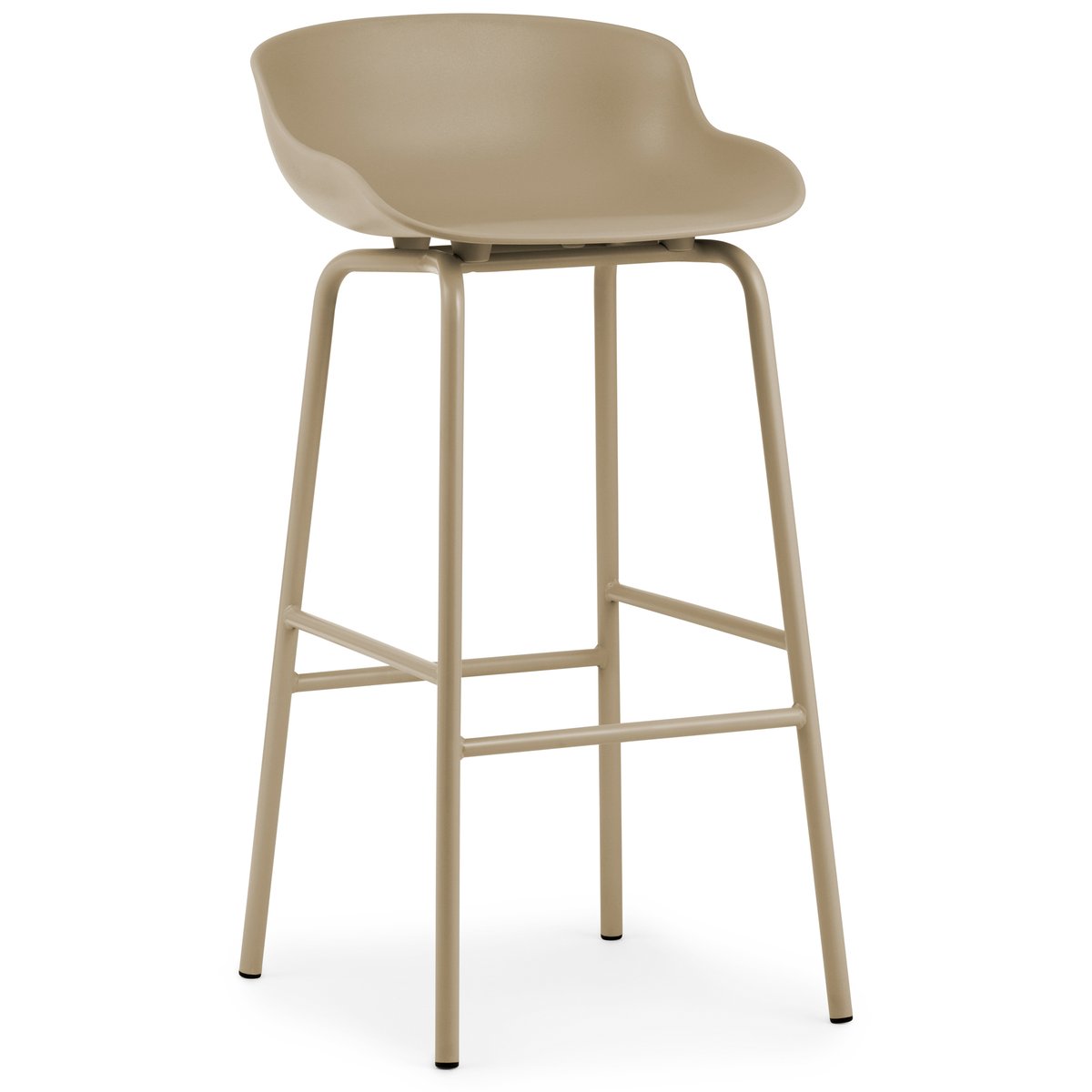 Normann Copenhagen Hyg baarituoli metallijalat 75 cm Hiekka