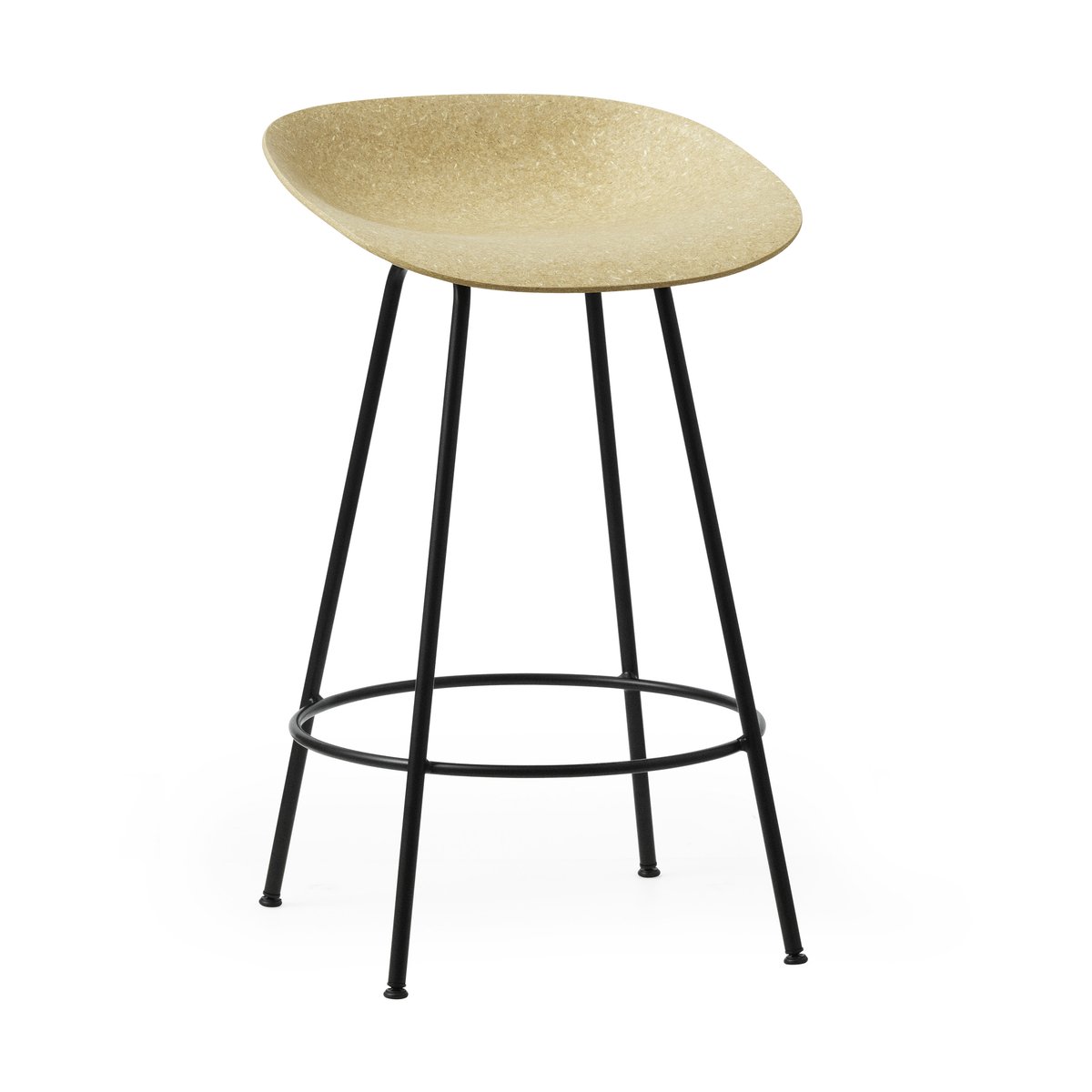 Normann Copenhagen Mat Barstool baarijakkara 65 cm Hemp-black steel