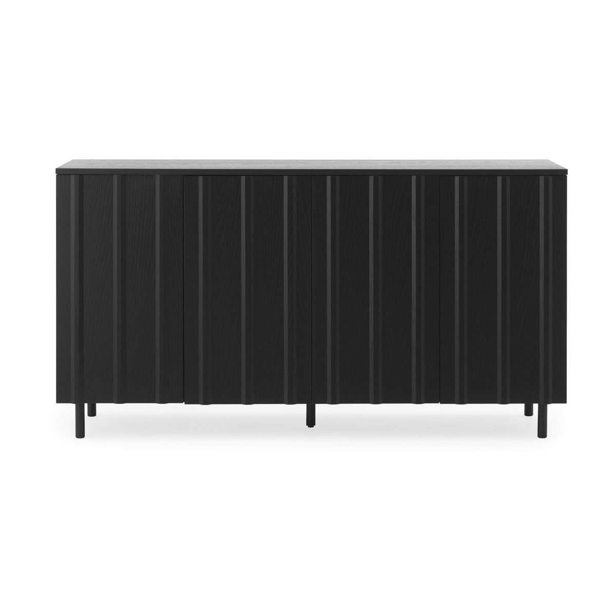 Normann Copenhagen Rib sivupöytä 45 x 159 cm Soft Black