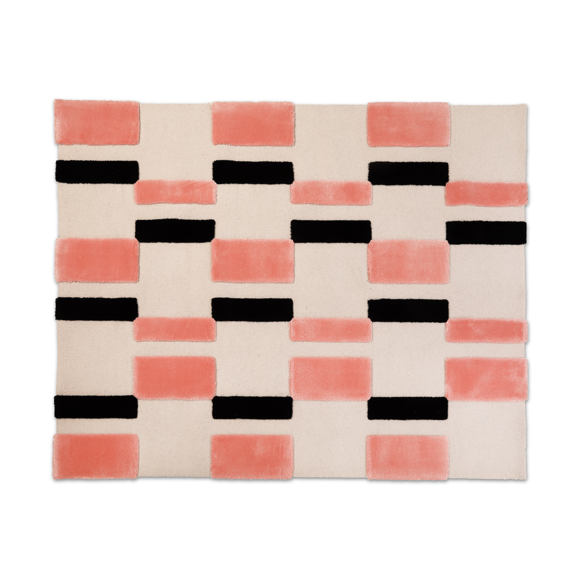 Ogeborg ODC Segment Rug Collection Irregular matto Coral crush-cream-black 120×200 cm