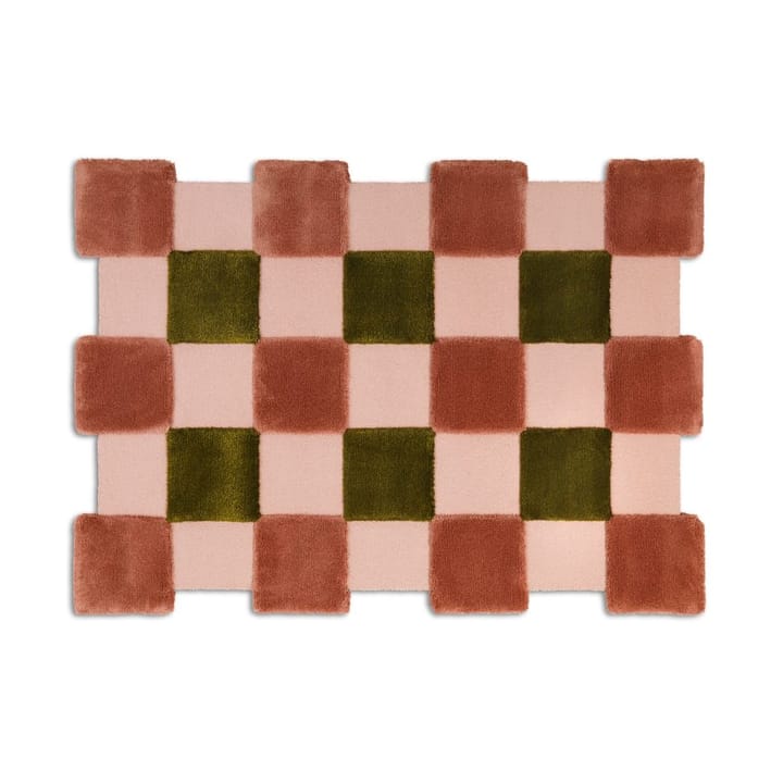 ODC Segment Rug Collection Square matto - Apricot-rose-olive, 142x198 cm - Ogeborg