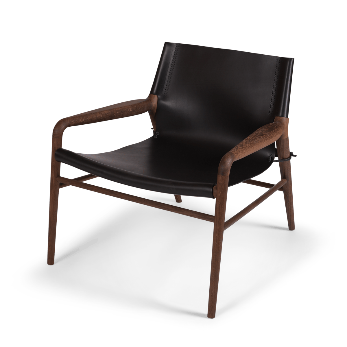 OX Denmarq Rama Chair nojatuoli smoked oak jalusta Musta