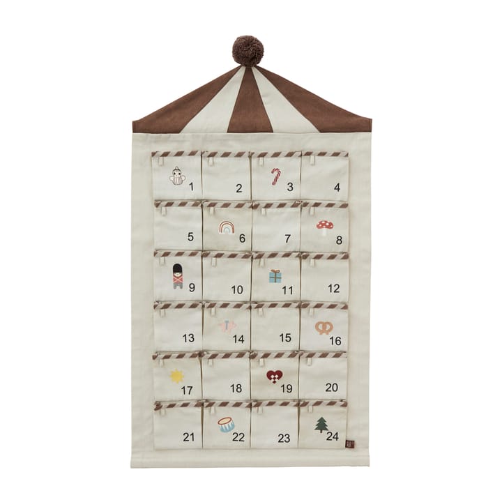 Circus Christmas julkalenteri 50x85 cm - Beige-brown - OYOY