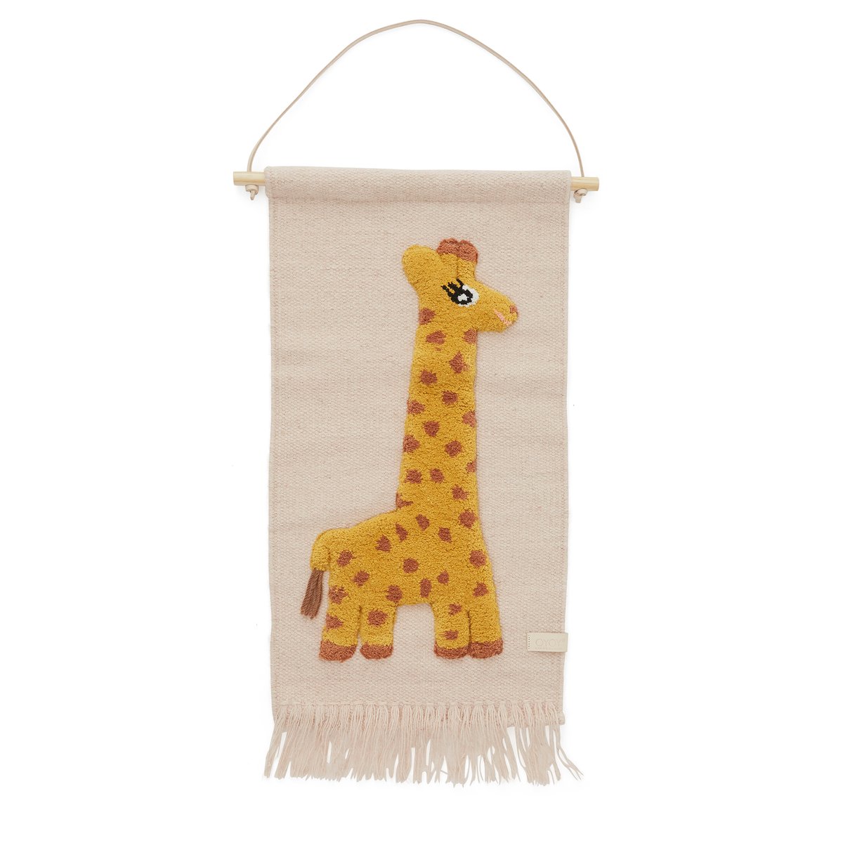 OYOY Giraffe seinäkoriste 32×70 cm Rose