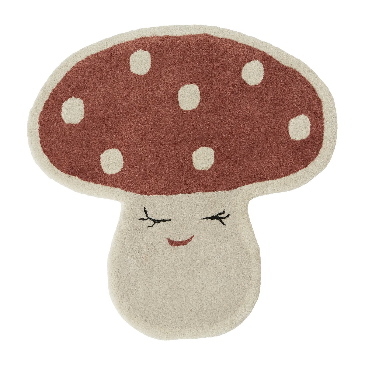 OYOY Malle mushroom matto 75×77 cm Red