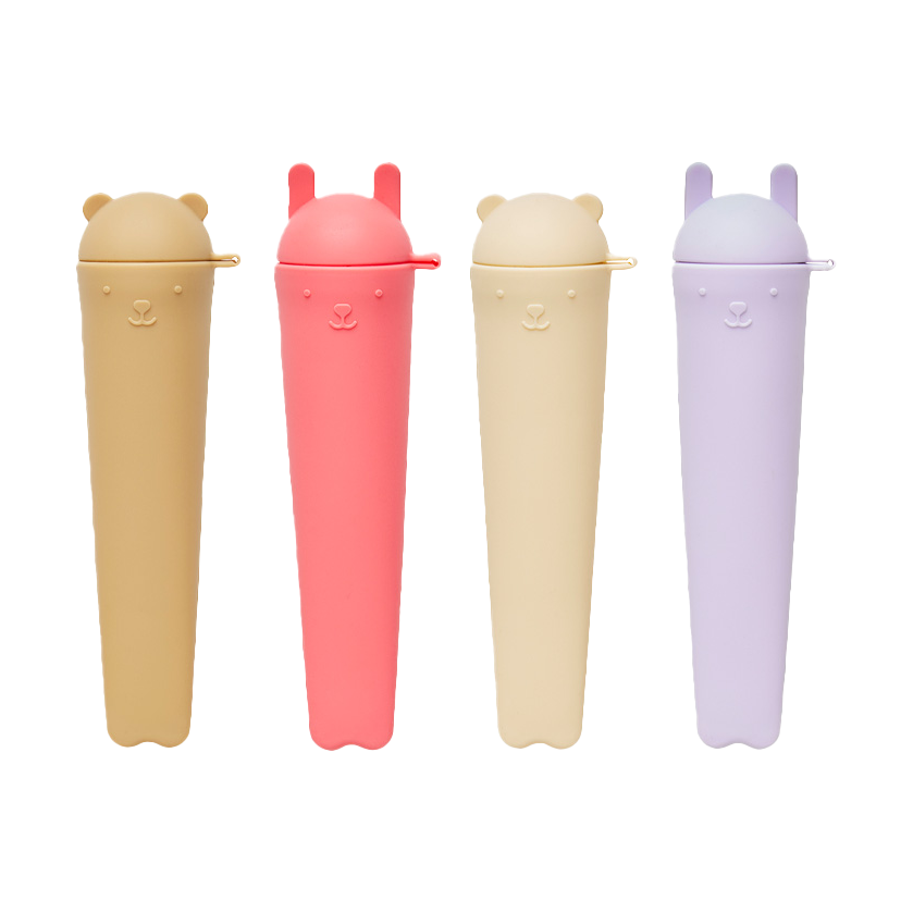 OYOY Ninka & Teddy ice pops 4-pakkaus Lavender-vanilla-cherry red-rubber