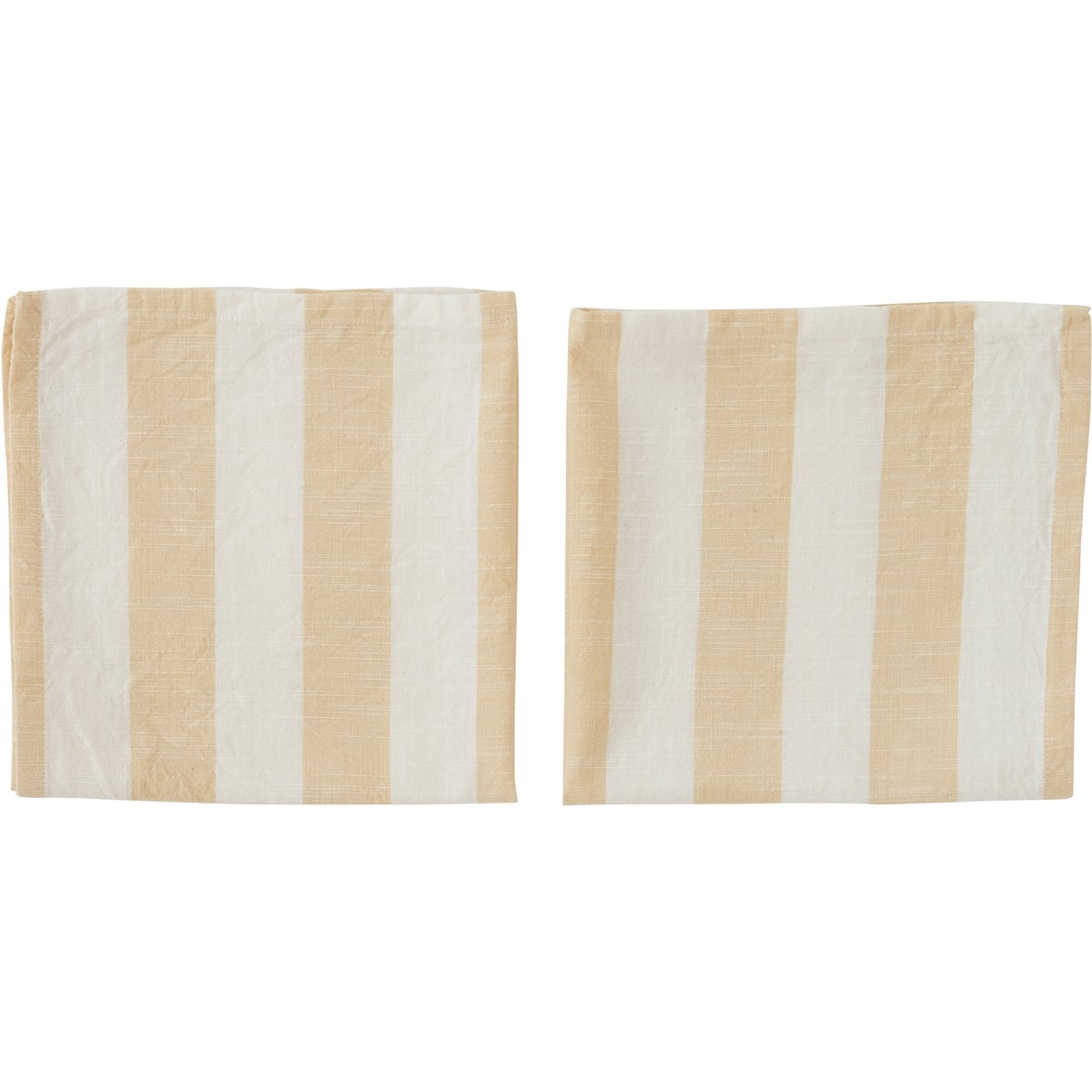 OYOY Striped servetti 45 x 45 cm 2-pakkaus Vanilla