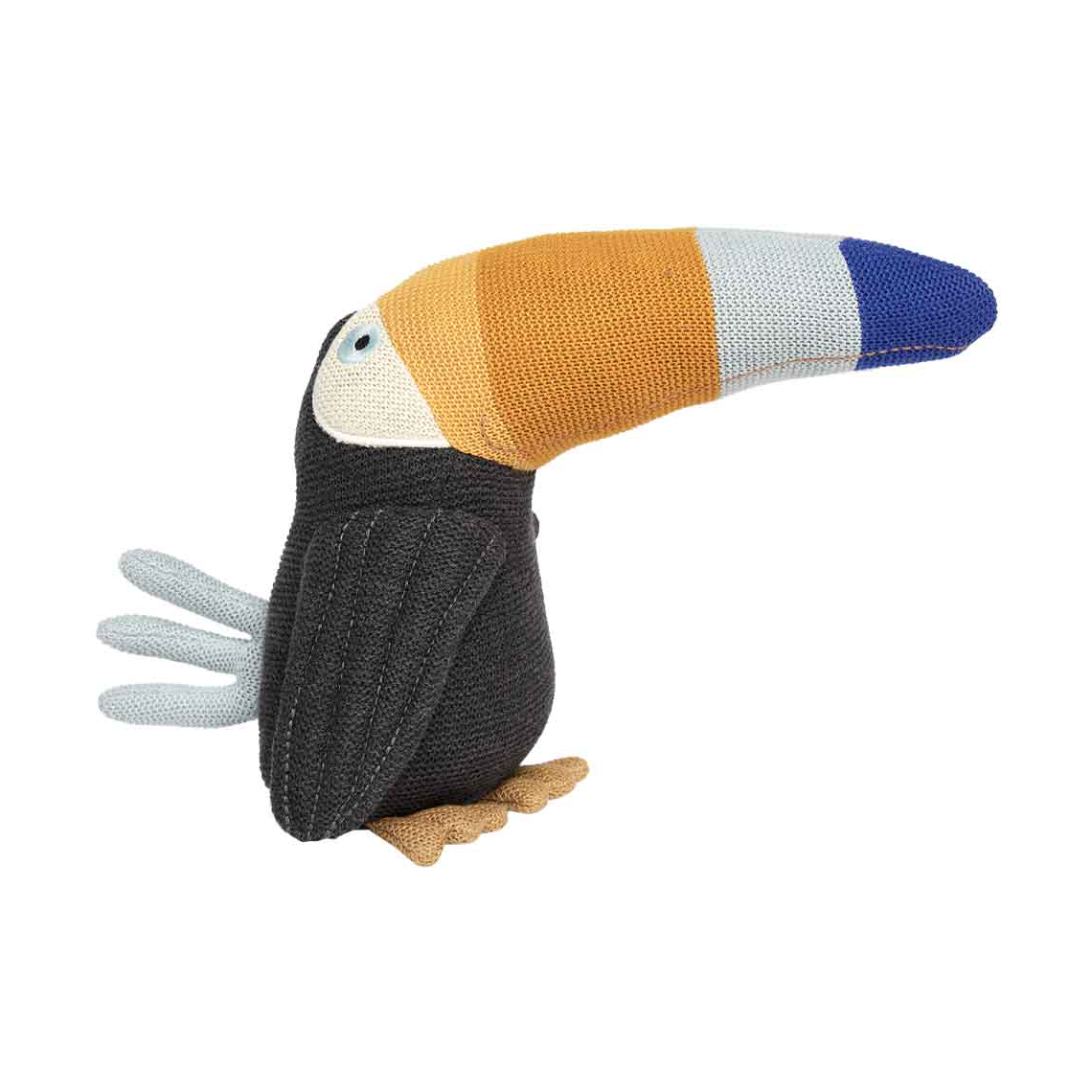 OYOY Toby Toucan pehmolelu Antrasiitti-sininen