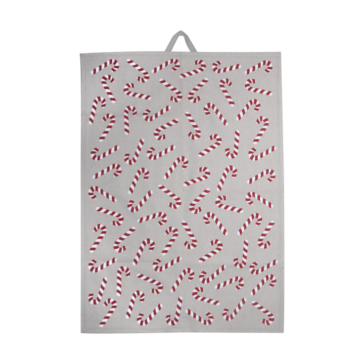 Candy Cane keittiöpyyhe 50x70 cm, Valkoinen-harmaa-punainen Pluto Design