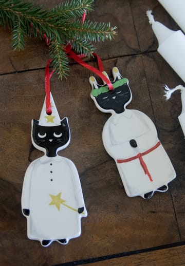 Christmas Cats joulukoriste 2 osaa - Mustavalkoinen - Pluto Design