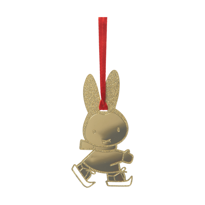 Miffy skating koriste-riipus - Kulta - Pluto Design