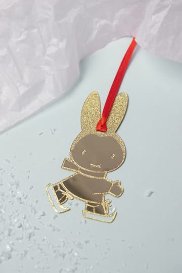 Miffy skating koriste-riipus - Kulta - Pluto Design