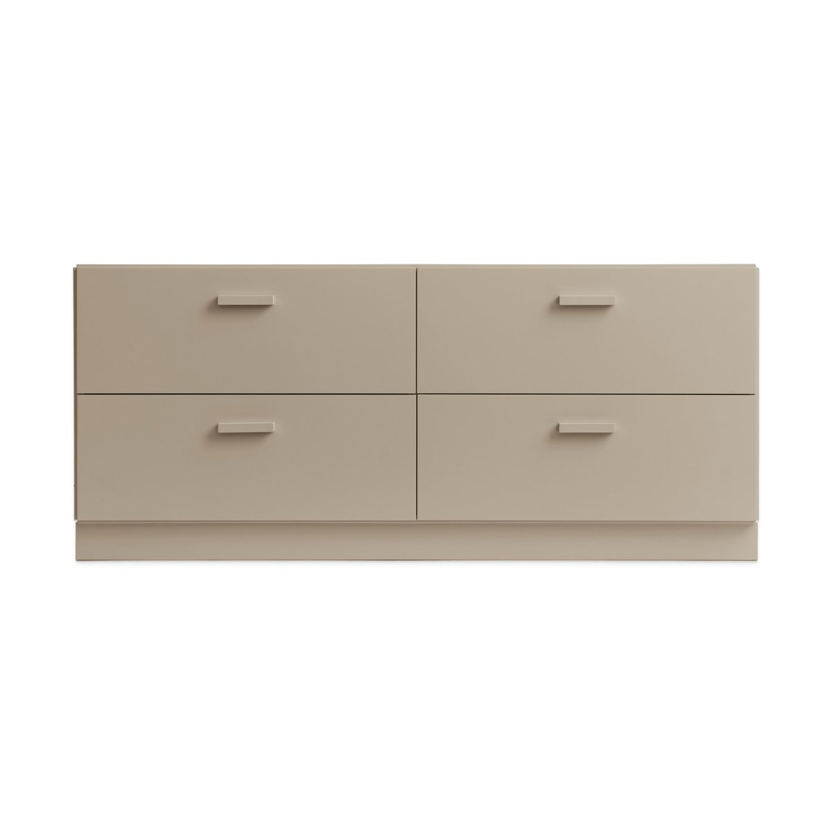 Relief Relief matala lipasto sokkelilla 123×46,6 cm beige