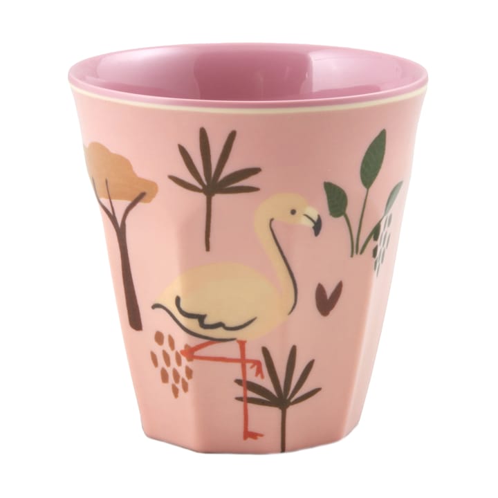 Rice lasten kuppi melamiini - Pink Jungle Animal - RICE