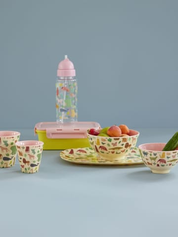 Rice lasten kuppi melamiini - Sweet Jungle Print-Soft Pink - RICE